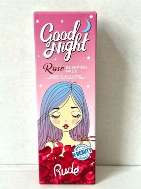 NWT RUDE Good Night Rose Sleeping Pack